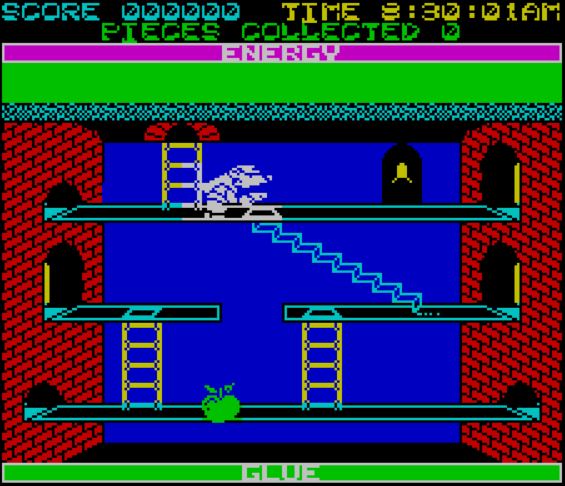 Roland Rat Race - ZX Spectrum game screenshot (1985) by Ocean